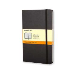 Moleskine jegyzetfzet vonalas, "P" mret, kemny tbls, fekete